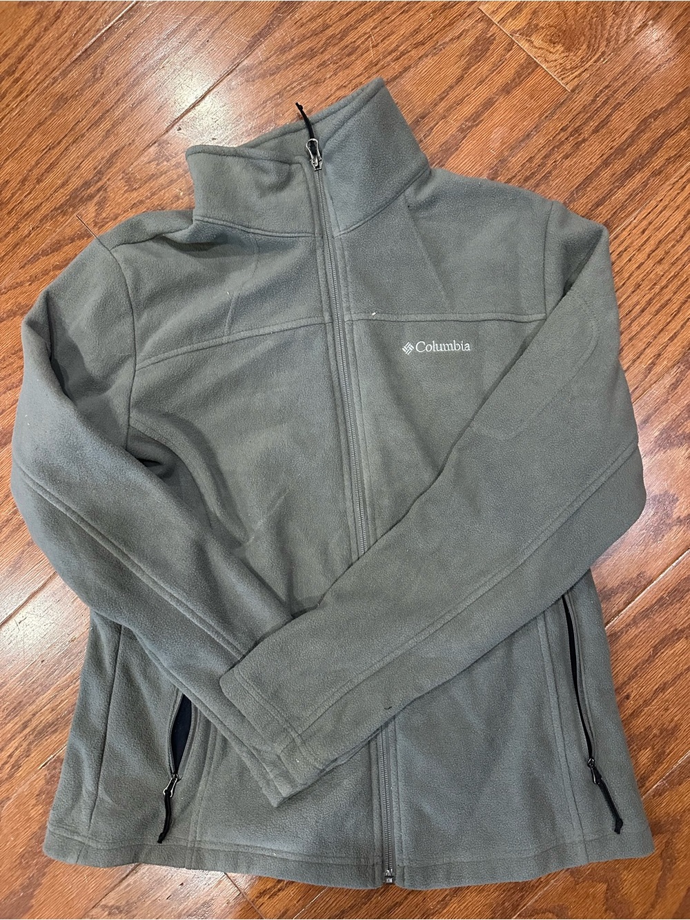 Men’s Columbia Gray Full-Zip Fleece Jacket